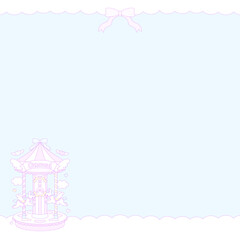 ファンシーメリーゴーランドスクエアフレーム★