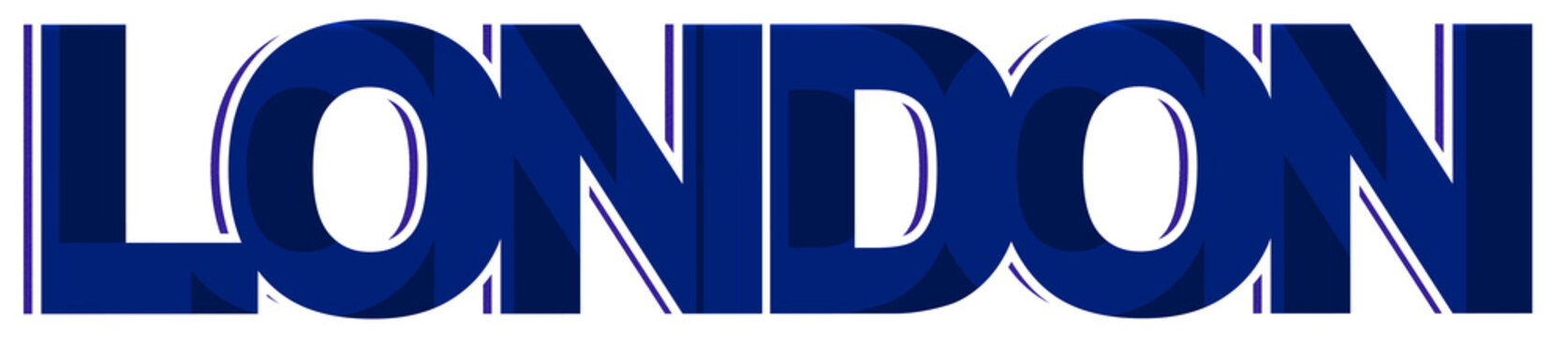London logo, concept text, creative design, isolated on white background, illustration