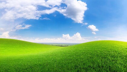 Obraz premium grass with blue sky background
