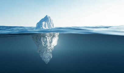 Tip Iceberg Half Underwater