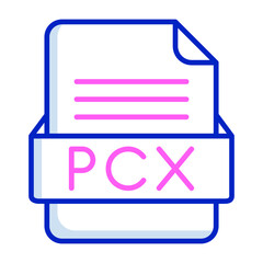 PCX File Format Vector Icon Design