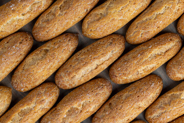 delicious sweet cookies with sugar on the table
