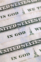 large amount of cash American dollars in cash paper bills