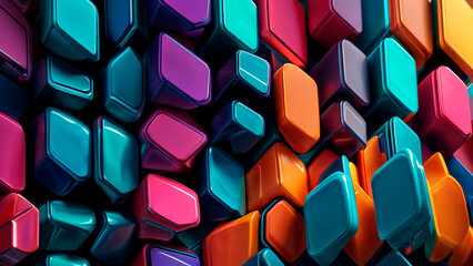 Abstract background of colorful shapes