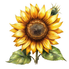 handrawn sunflower sketchlike