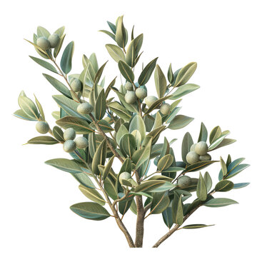 olive branch green leaves fruit isolated clip art preview