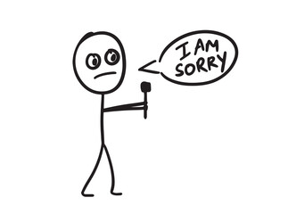 Giving Rose while saying I Am Sorry