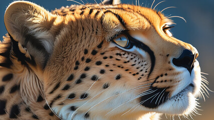 Close up portrait of a cheetah