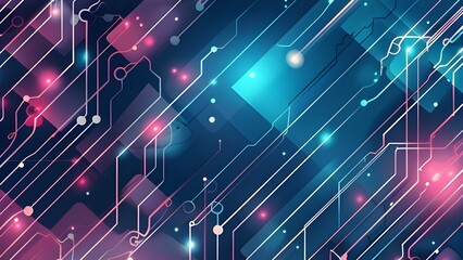 Obraz premium IT security technology background