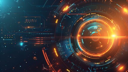 Obraz premium IT technology background