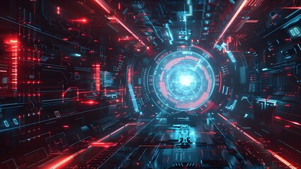 Obraz premium IT technology background