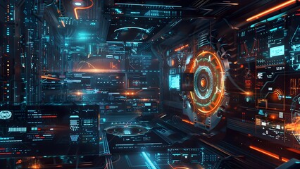 Fototapeta premium IT technology background