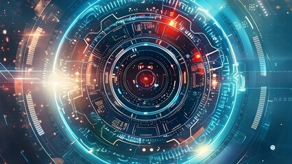Obraz premium IT technology background