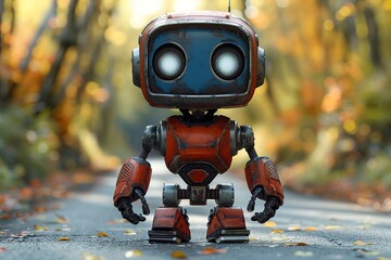 robot toy isolated