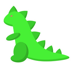 Illustration of Dino Toy design Flat Icon