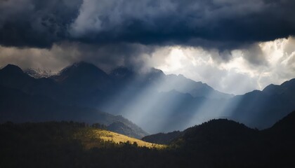 Obraz premium Generated image of stormy clouds