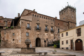 Fototapeta na wymiar Palacio de Mirabel, Plasencia, Cáceres, Extremadura, España
