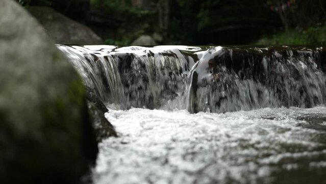 Refreshing waterfall scenery