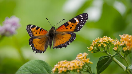  Butterfly Amidst Flowers