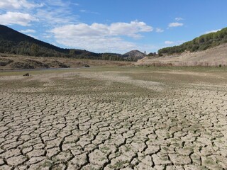 Dried-up river in the south of Spain's mainland.