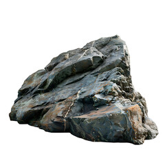 Heavy reef rock landscape isolated on transparent background. Ai generated	