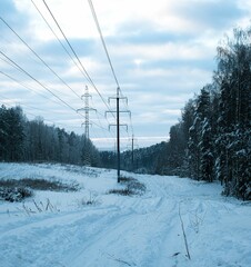 Breezy winter morning