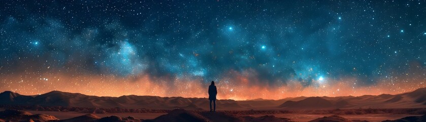 Stargazing in the Vast Atacama Desert the Universe at Your Fingertips - obrazy, fototapety, plakaty