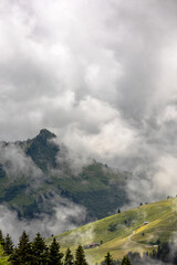 Mystic Mornings: Fog-Enshrouded Peaks of the Austrian Alps