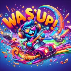 WaS'uP! - Splash of Neon Hues.