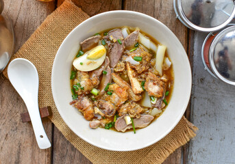 Rolled Rice Noodles in Five-spices Broth , Chinese noodles