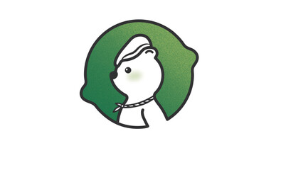 Obraz premium Lime Bear Logo, LimeBear: Where Style Meets Nature, logo design