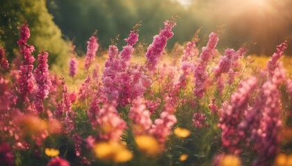 Naklejka premium Seasonal Splendor: Embracing the Beauty of Summer and Spring