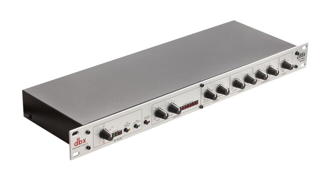 dbx 286s mic preamp processor path isolated on white