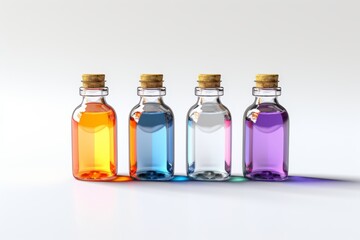 Medical bottles on a light background