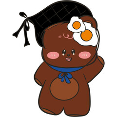 The illustration of a chef