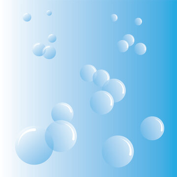 water bubbles abstrack background illustration