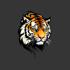 Intense Tiger Head Design