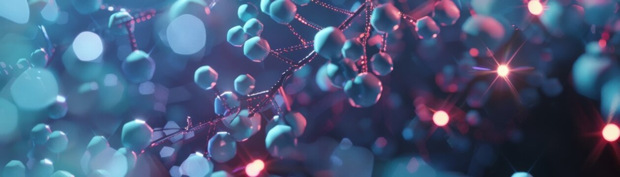 Visualization of the chemical reaction in bioluminescent organisms, detailing the process of light production hyper realistic