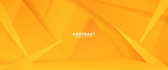 Composition of yellow gradient beveled triangle shape. For banner background, flyer, brochure, wallpaper and business card design. Bright yellow color base.