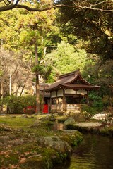 Traditional Japanese shrine located in the city of Yasu, Shiga, Japan