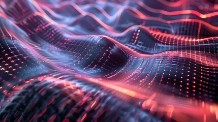 Interference of light waves, creating patterns of constructive and destructive interference hyper realistic