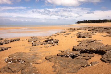 Sandy beach at West Point on Magnetic Island near Townsville in Far North Queensland, Australia