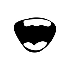 Hand drawn cartoon mouth expression