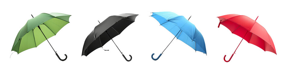 Clipart Set: Umbrella with Transparent Background