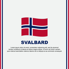 Svalbard Flag Background Design Template. Svalbard Independence Day Banner Social Media Post. Svalbard Cartoon