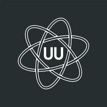 UU letter logo design on white background. UU logo. UU creative initials letter Monogram logo icon concept. UU letter design