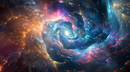 : Quantum fluctuations giving birth to mesmerizing patterns of cosmic complexity.