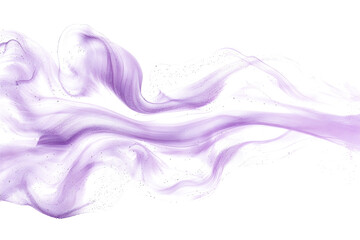 Delicate lavender watercolor swirl on white surface.