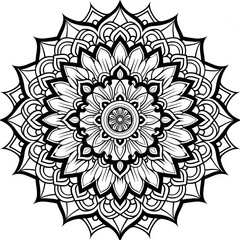 Coloring page ornament