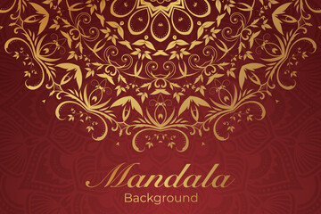 Luxurious mandala pattern background, luxury mandala invitation greeting card design, circular pattern vector design,